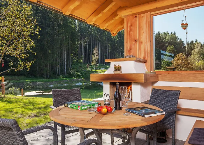 Bayern Bei Salzburg Und Berchtesgaden Mit Whirlpool Und Sauna شاليه *